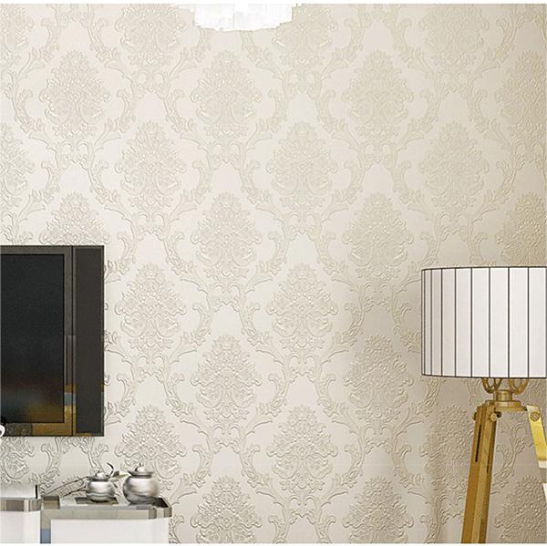 European style 3Dembosed pattern self-adhesive wallpaper